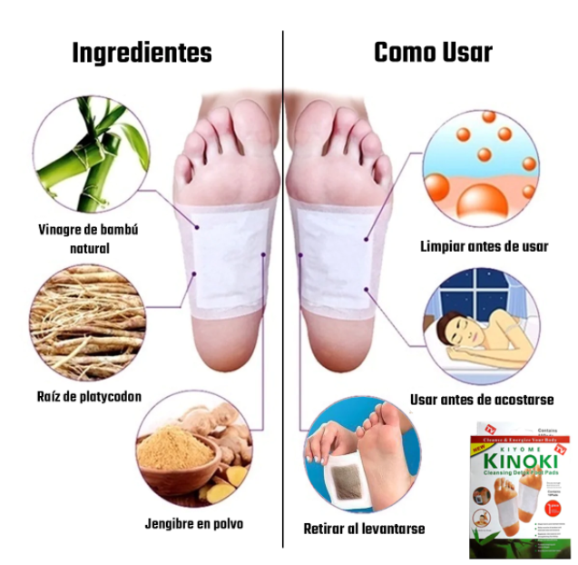 100 Parches KINOKI DETOX - Paquete Grande