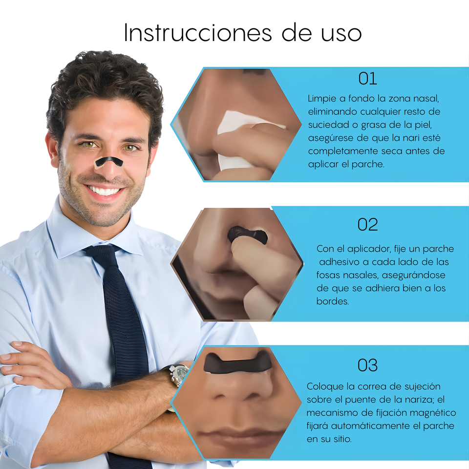 Tiras Nasales Antironquidos Magneticas