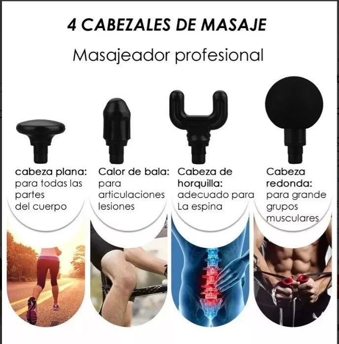 Pistola Masajeador Portátil