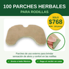 100 Parches Herbales para RODILLA
