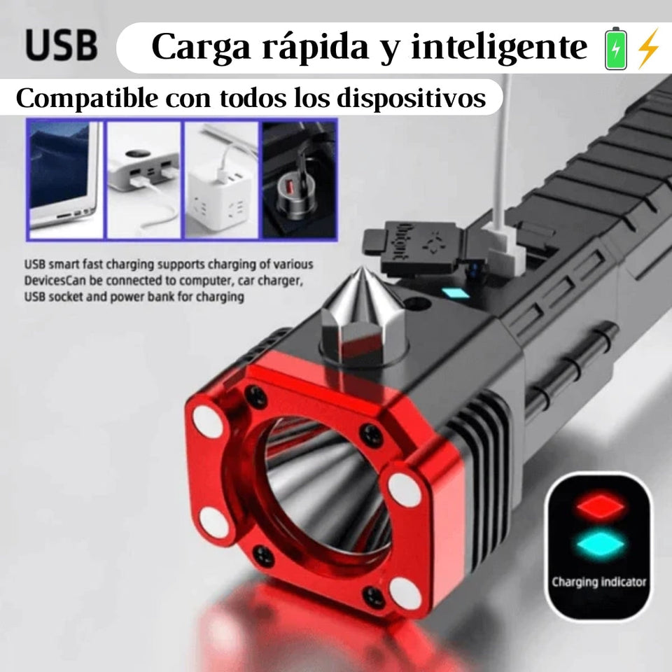 Linterna Powerbank Martillo Portatil