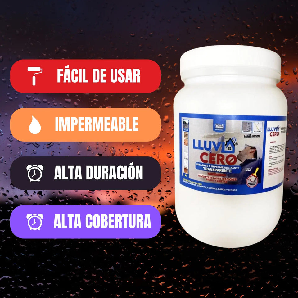 Lluvia Cero Impermeabilizante Sellador  - 500ml