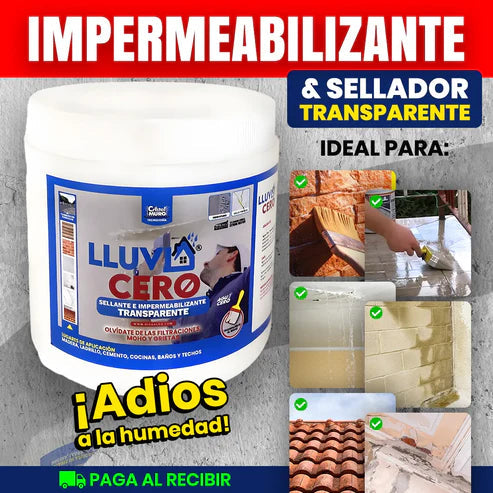 Lluvia Cero Impermeabilizante Sellador  - 500ml